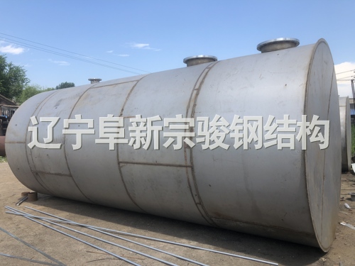臥式白鋼儲罐，大型防腐化工儲罐